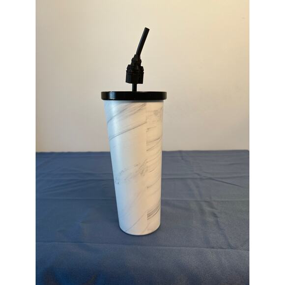 Disney World Marbled Stainless Steel Tumbler with Straw 9" Tall - Picture 3 of 4